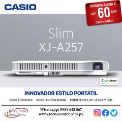 Proyector Casio Slim XJ-A257 3000 Lúmenes